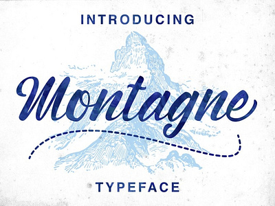 Montagne - Free Beautiful Script Font