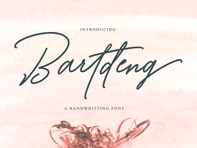Bartdeng - Free Modern Handwritten Font font font design font family fonts free font free fonts freebie freebies typeface typography