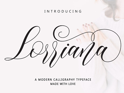 Lorriana - Free Modern Calligraphy Font font font design font family fonts free font free fonts freebie freebies typeface typography