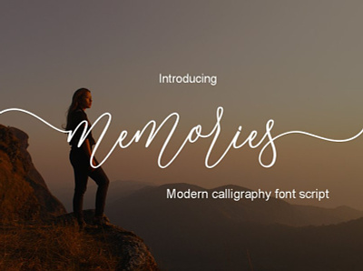 Memories - Free Script Font font font design font family fonts free font free fonts freebie freebies typography