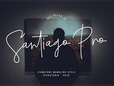 Santiago Pro - Free Signature Font