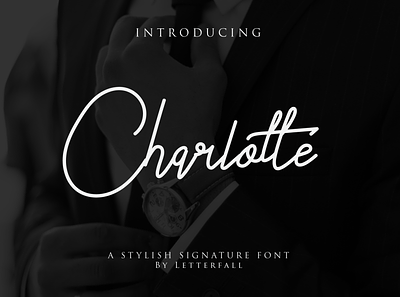 Charlotte - Free Stylish Signature Font font font design font family fonts free font free fonts freebie freebies typeface typography
