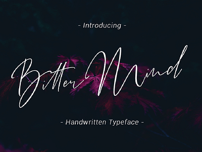 Bitter Mind - Free Script Font