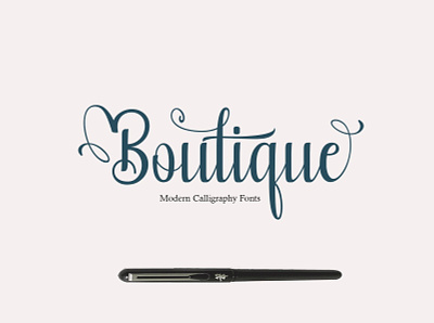 Boutique Free Calligraphy Font font font awesome font design font family fonts free font free fonts freebie freebies typography