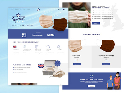 SIGNATURE MASK covid 19 ecommerce design mask masking photoshop protection ui web design