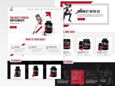 Betancourt ecommerce design gym protein ui web design