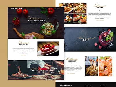 Wok This Way food photoshop restaurant ui web design