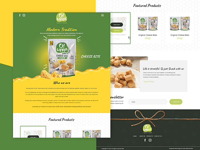 O Uma cheese bite food photoshop ui web design