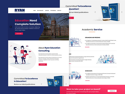 Ryan consulting photoshop ui web design