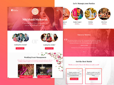 Shadi Mubarak couple photoshop ui web design weddings