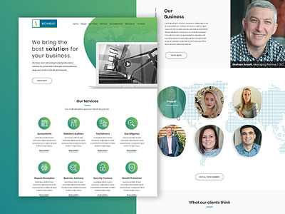Inchmead it business photoshop ui web design