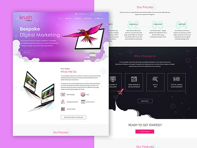 Krush digital marketing photoshop seo ui web design