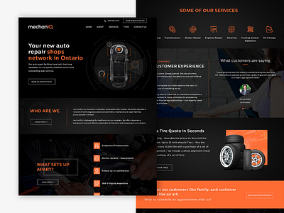 Mechaniq cars mechanic photoshop repairing tires ui web design