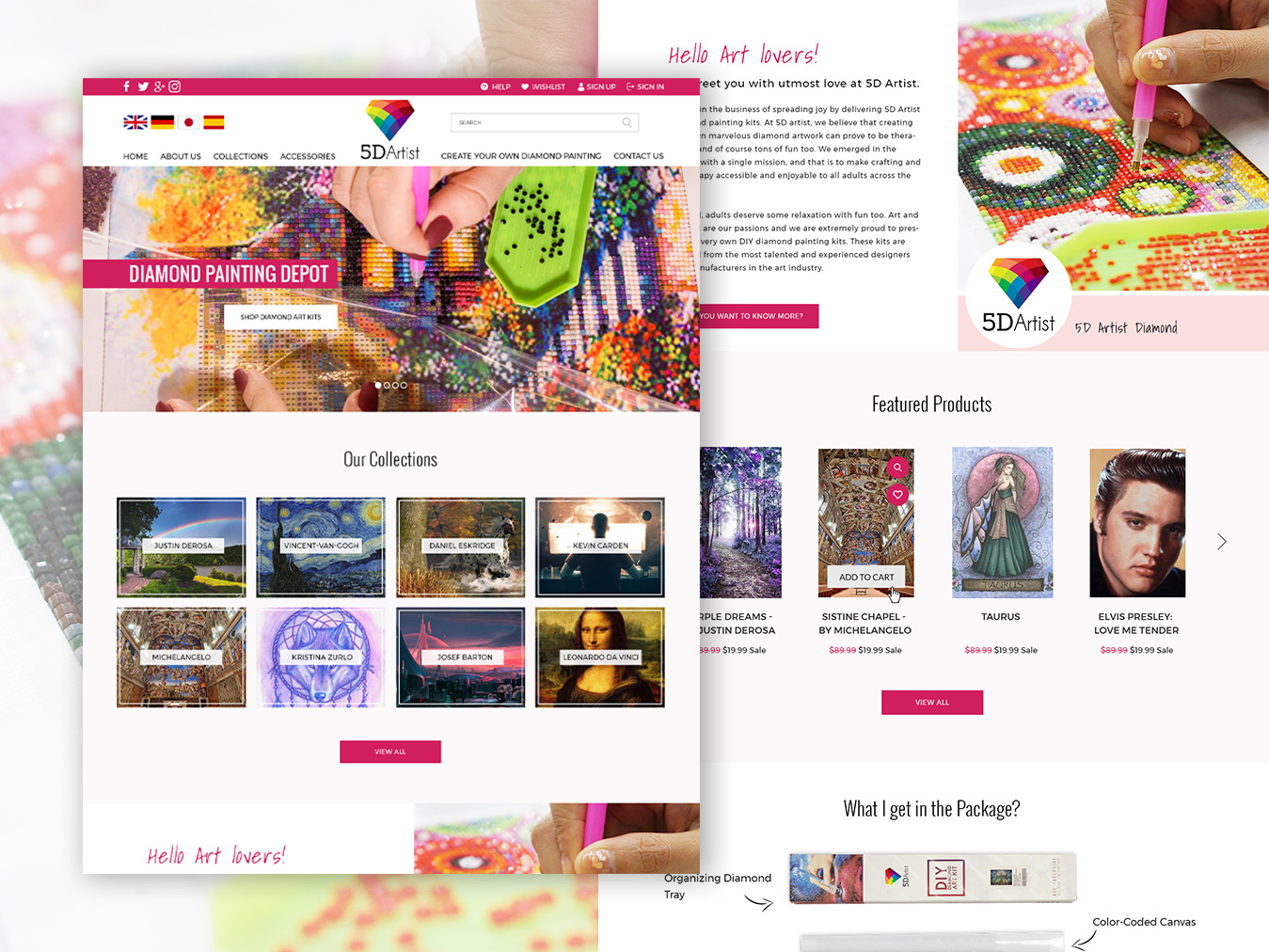 Diamond Painting designs themes templates and downloadable