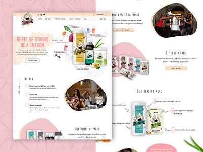 Catlion ecommerce design food healthy food nutrition photoshop ui web design women