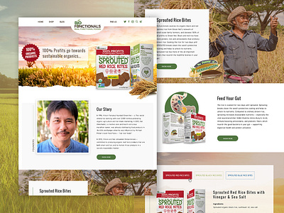 Rice Bite ecommerce design food nutrition organic food photoshop rice bite ui web design