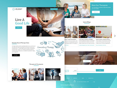 Life Insight council medical motivation photoshop therapy ui web design