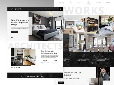 Interior Architects architect bedroom interior design photoshop ui web design