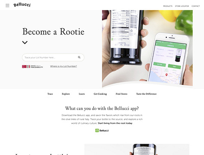 Bellucci App - Bellucci EVOO uxdesign uxdigital web development