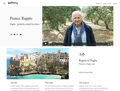 Bellucci EVOO uxdesign web development