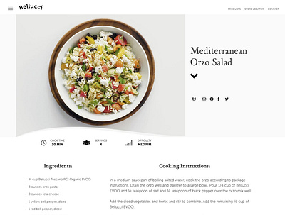 Mediterranean Orzo Salad - Bellucci EVOO uxdesign web development