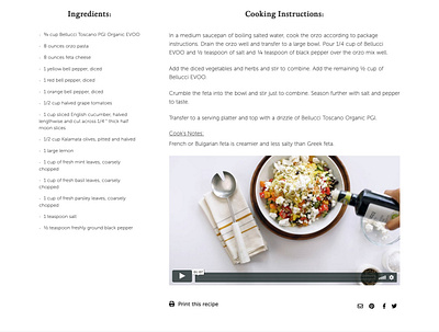 Mediterranean Orzo Salad - Bellucci EVOO uxdigital web development