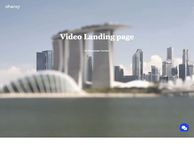 video landing page