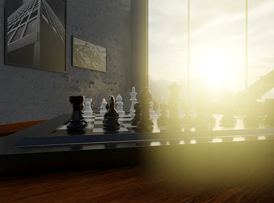 Chess 3D blender chess design