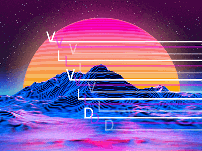 VIVID animation aseprite branding design icon illustration logo moez mustafa typography vector