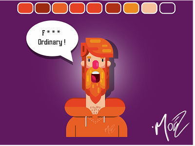 Fuck Ordinary animation app aseprite branding flat forest knight islamabad moez mustafa pakistan typography ui ux web