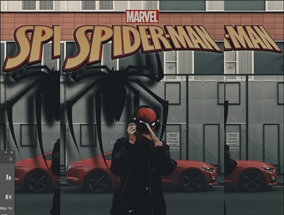 Spiderman Homecoming app design illustration manipulation marvel moez mustafa pakistan photoshop poster spider spiderman