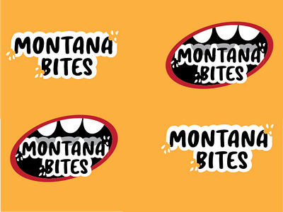 Montana Bites branding cx flat illustration minimal moez mustafa pakistan typography ui ux vector