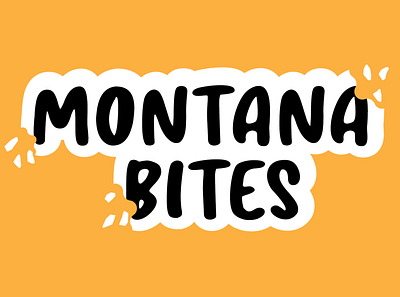 Montana Bites branding cx icon illustration islamabad logo moez mustafa typography ui ux vector