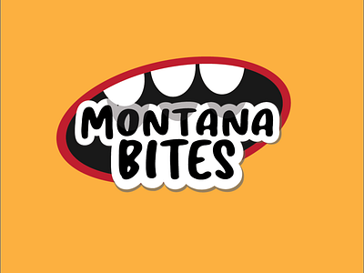 Montana Bites branding cx design glyph illustration islamabad moez mustafa pakistan typography ui vector