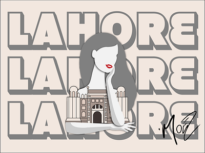 LAHORE animation aseprite branding icon illustration lahore lahore fort lahore pakistan logo pakistan typography vector web