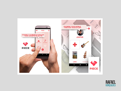 Piece - Social Lending App android app android studio illustrator java ui uiux