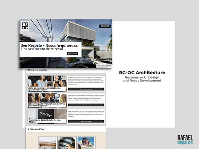RG-OC Architecture analytics architecture illustrator reactjs responsive design uidesign uiux