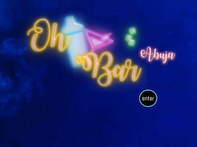 Website/Logo - OhBar bar design icon logo nigeria web design website website concept website design