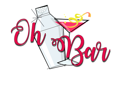 Oh Bar Logo bar design icon logo web design website design