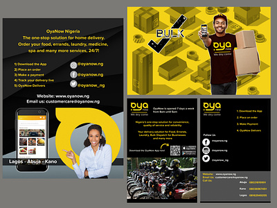 Social Media/App - Oyanow Nigeria Delivery Services ads ads design app design flyer design photoshop social media