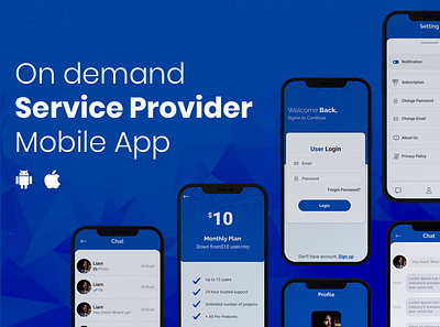 App app design figma mobile app services