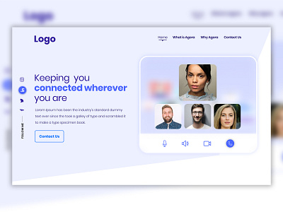 Video Conference Landing Page 2021 conference figma glass effect landingpage trending video