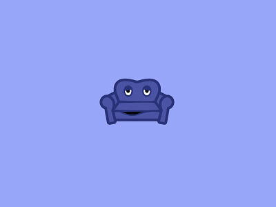 Couchy branding character concept couch couch logo design funny logo graphic design lazy logo logo design logodesign mascot character mascot logo mascotlogo purple purple logo simple vector vector logo