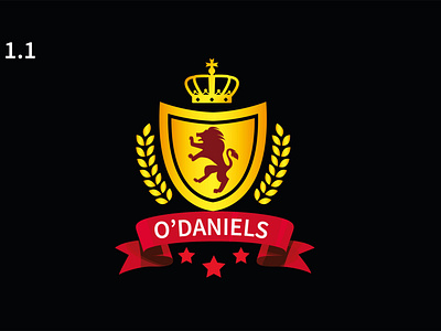 O DANIELS design graphic illustration logo vector