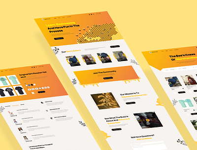 Bee Keeper - Ecommerce Store bee bee keeper bee keeping bugs design ecommerce environment figma hymenoptera illustration insects keeper ladingpage merchandise nature store ui website youtube youtuber