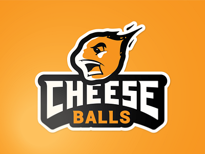 Team Cheese Balls illustration lettering logo sports sports branding sports lettering sports logo