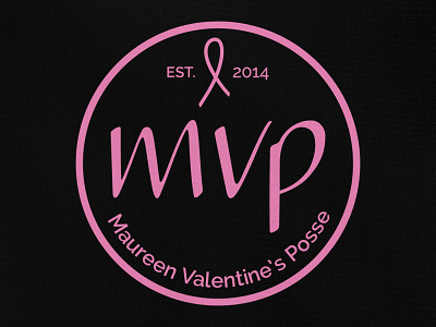 MVP black breast cancer cancer circle handlettering pink ribbon t shirt