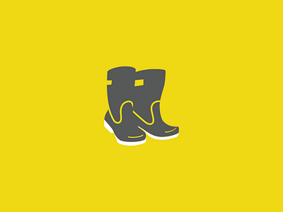 They Call Me Mellow Yellow boots graphic icon illustration rain boots rubber yellow