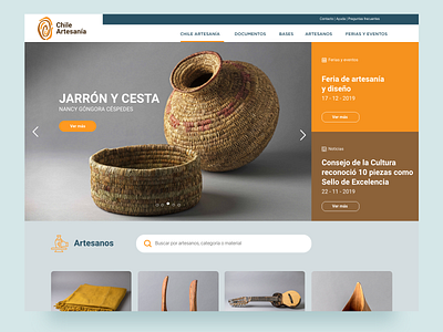 Website Chile Artesanía artesan diseño ui ux web website