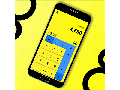 Daily UI 004 : Calculator app daily ui daily ui 004 design dribbble ui web